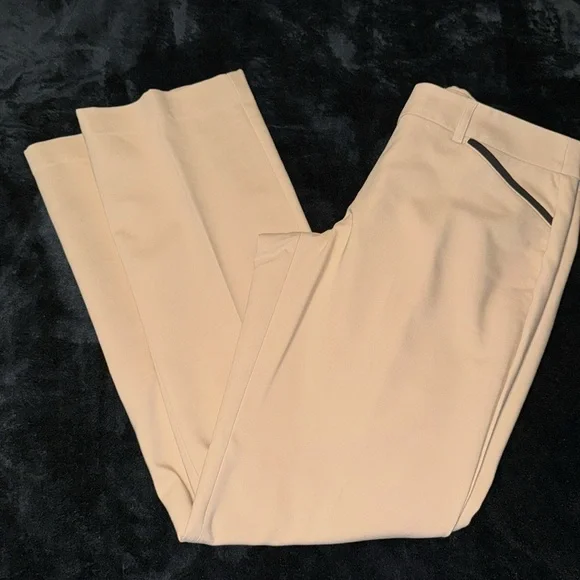 8R Express tan dress pants with black accents EUC - Picture 6 of 6